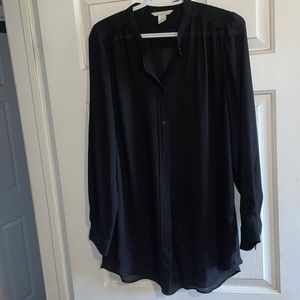 H&M long chiffon blouse